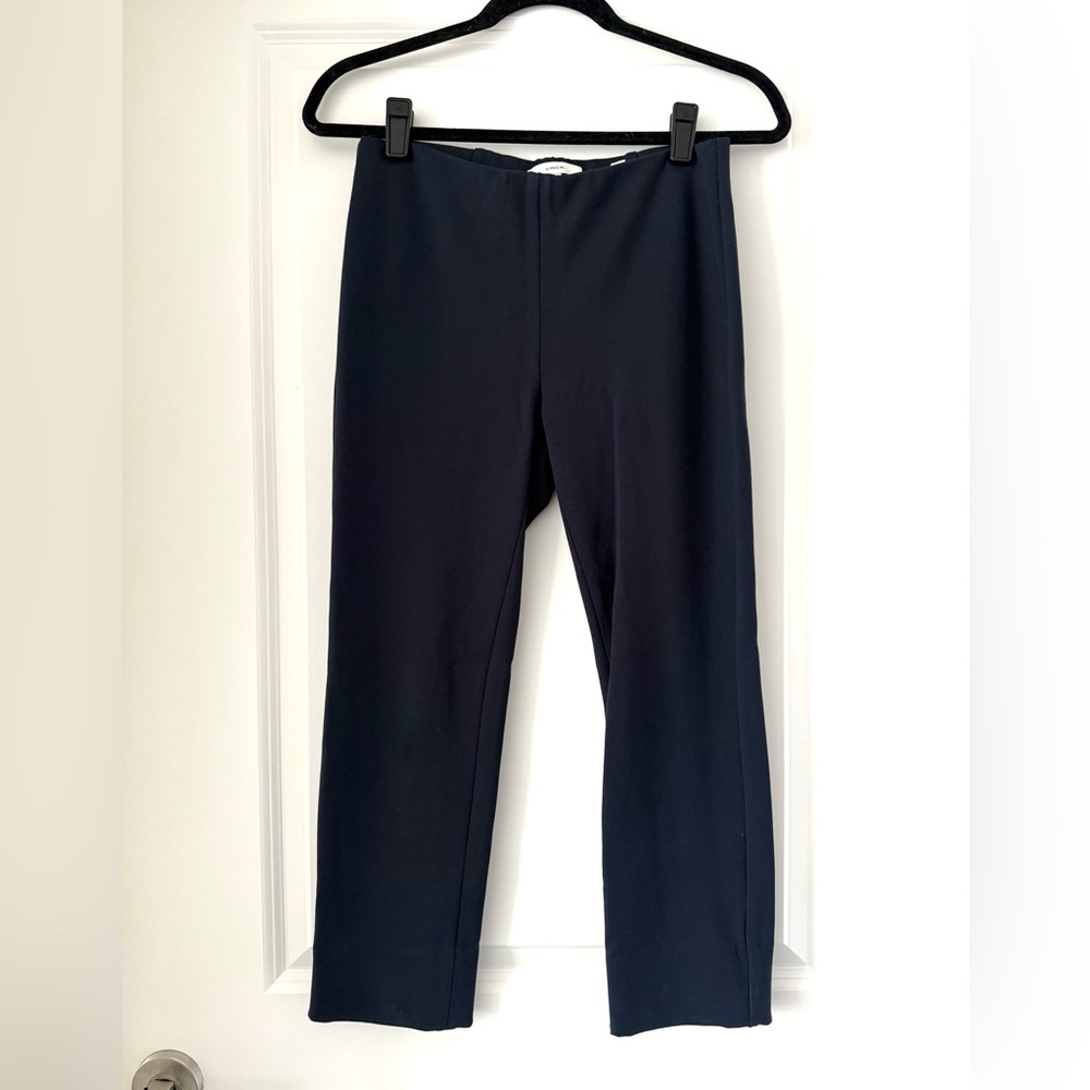Vince Mid Rise Tapered Navy Pull On Pants